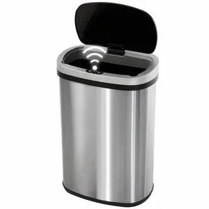 13 Gallon Trash Can Kitchen Waste Bin 50L, Automatic Garbage Can Touchless Motion Sensor, for Office Bedroom Living Room Trash Can