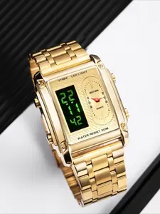 Square Stylish Mens Quartz Watch Fashionable Electronic Wristwatch for Men with Durable Design Fashionable Digital Watch Multifunctional Watch