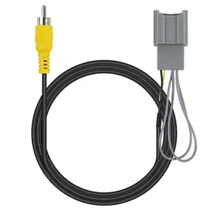 Backup Reverse Camera Wiring Harness Compatible with Buick Cadillac Chevy Silverado Suburban Tahoe Colorado GMC Sierra Canyon Yukon 2014-2019, Radio Backup Wire Adapter Radio with RCA Plug