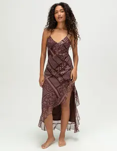 WEST OF MELROSE Womens Paisley Maxi Dress