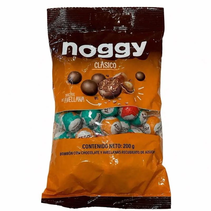 Noggy Clásico Chocolate Hazelnut Candy 200g | Bombones de Avellana | Ecuador Snack