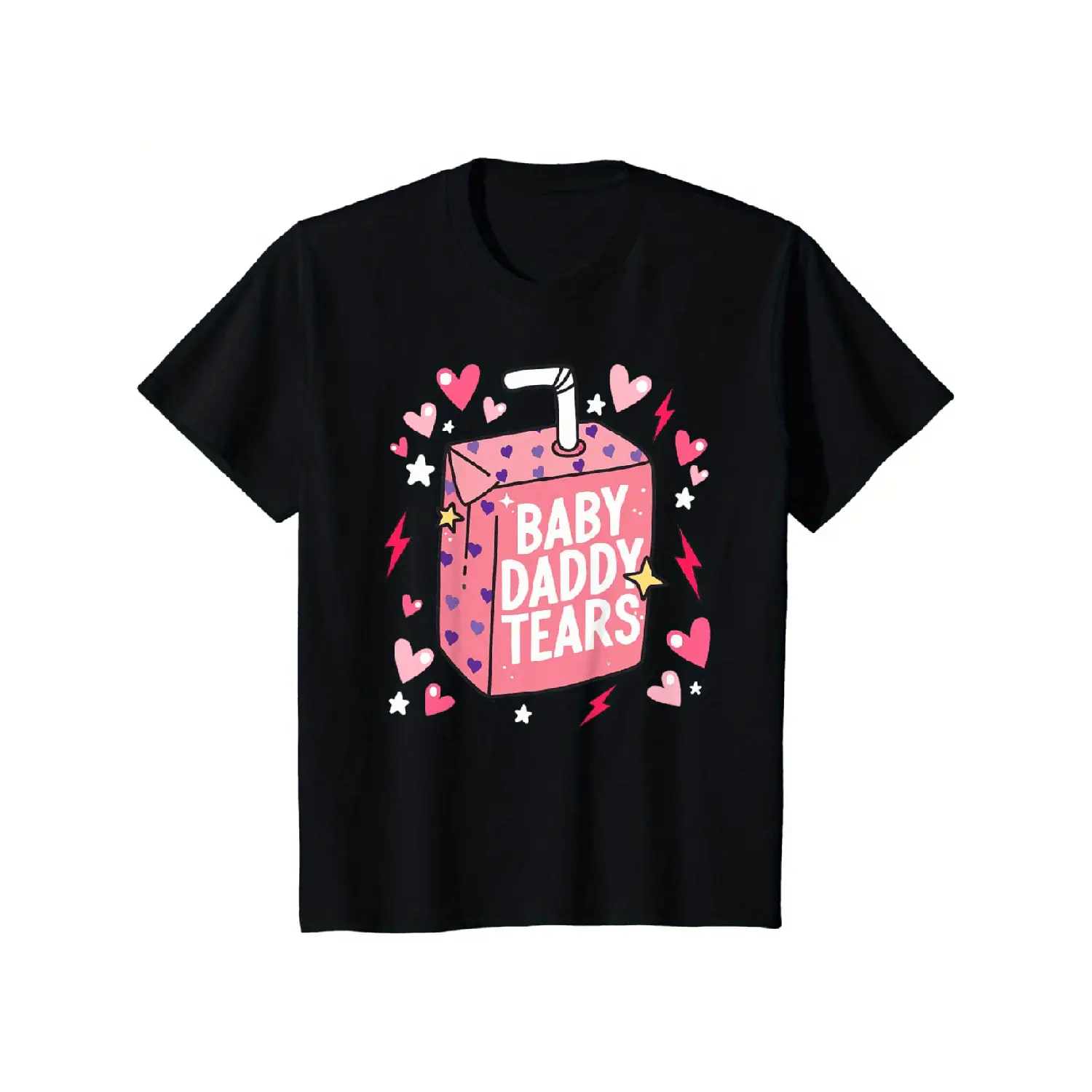 Unisex "Dad Is My Valentine" Graphic Short-Sleeve T-Shirt - Loose-Fitting Round Neck Casual Soft Fabric Apparel, Valentine's Day Baby Daddy Garment, Sports Top