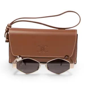 Pre-owned N26031783 Celine Sunglasses Rose Gold Metal