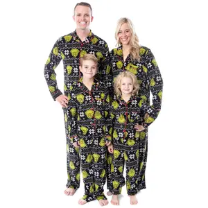 Dr. Seuss GRINCH Who Stole Christmas Matching Family Pajama Sets For Men, Women, Kids, Toddlers