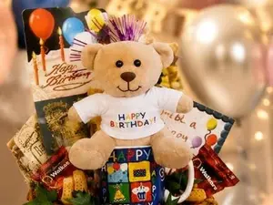 Small Plush Teddy Bear from Super Cute 6 Inch Plush Teddy Bear with “Happy Birthday!” Message T-Shirt - Great for Gift, Gift Basket, Party Favor