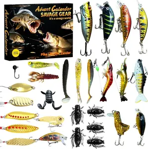 Fishing Advent Calendar 2025, 24 Days of Christmas Countdown Calendar with Lures Set, Birthday Gifts for Adult, Men, Teen Boys, Dad, Husband Advent_Fishing