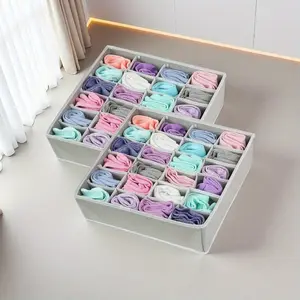 1pc Closet Sock Organizer Bag, Drawer Divider for Underwear Storage, Wardrobe Drawer Organizer Box, Space-Saving Closet Accessory, Household Organiser