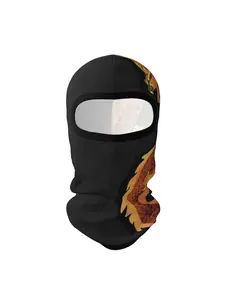 1 piece Invincible New style Beautiful red dragon new years Neck Gaiter Breathable Windproof Dust-Proof Full Face Mask. Suitable for sports such as hiking horseback riding shooting fishing Ideal also Halloween Day of the Dead