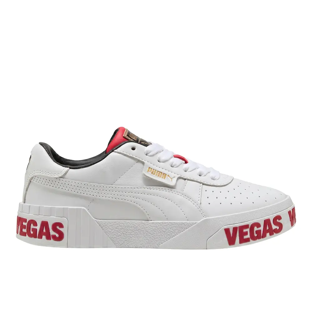 PUMA Womens Cali Bold Vegas Platform Sneakers Shoes Casual - White