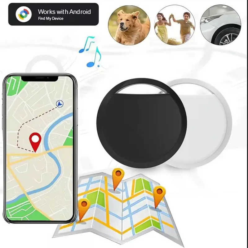 Qrd Smart GPS Tracker Tags, Compatible with iOS/android, Anti Lost Wireless Tracker for Luggage, Keys, Backpacks, Cr2032 Batteries Included, Wireless Positioning Tracker, Wireless Key Finder