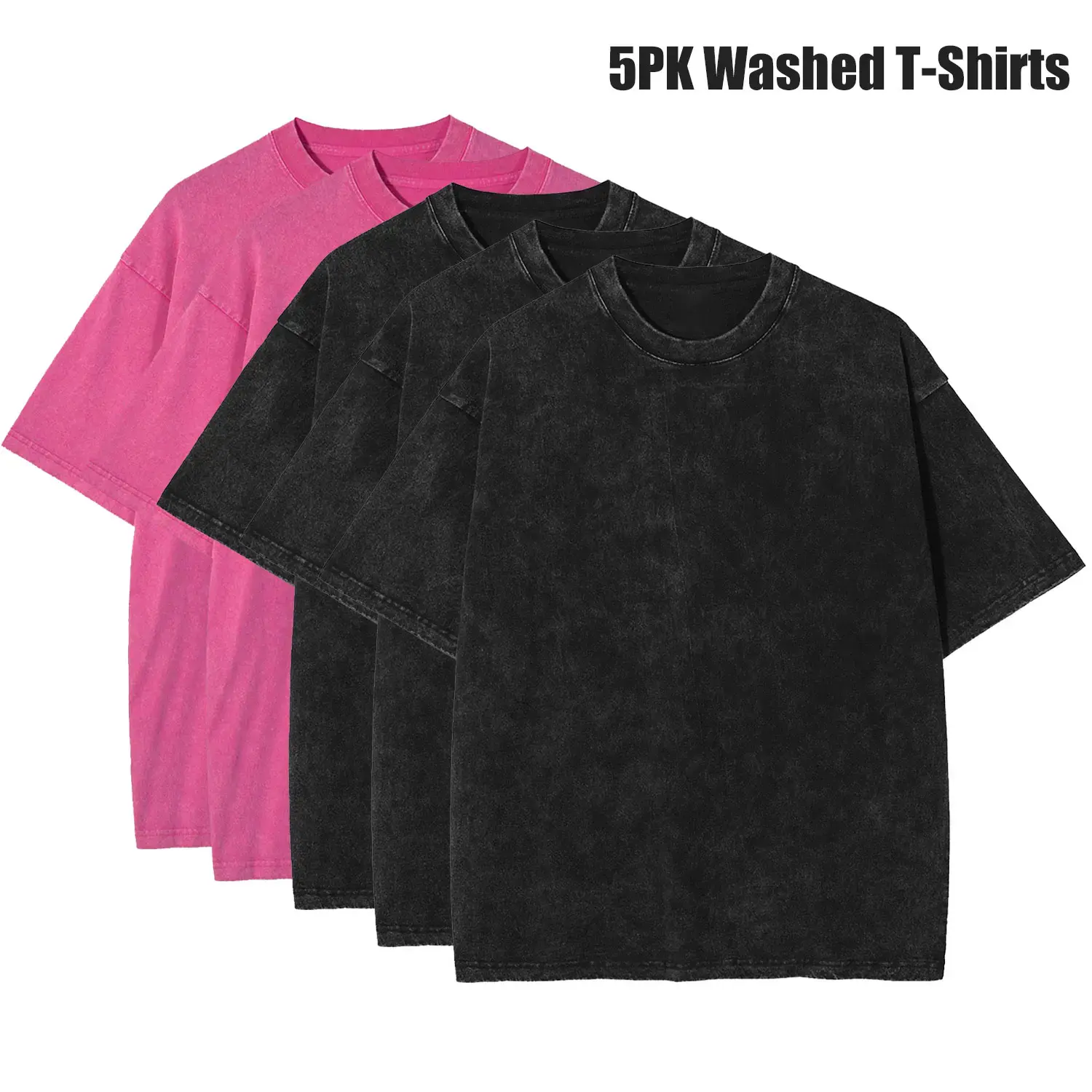 Pink+Pink+Black+Black+Black(5 Pack)