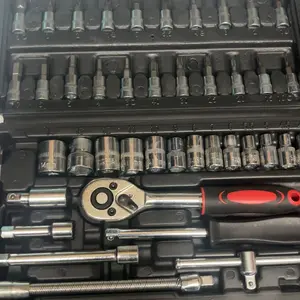 46pcs Car Repair Machinery Tools Set, Household Machinery Tools, Socket Wrench Diy Repair Tool Kit, Ratchet Screwdriver Compatible with Car Repair & Bicycle Repair, Hardware Toolbox Compatible with Auto Repairing & Household, Christmas Gift for Husband
