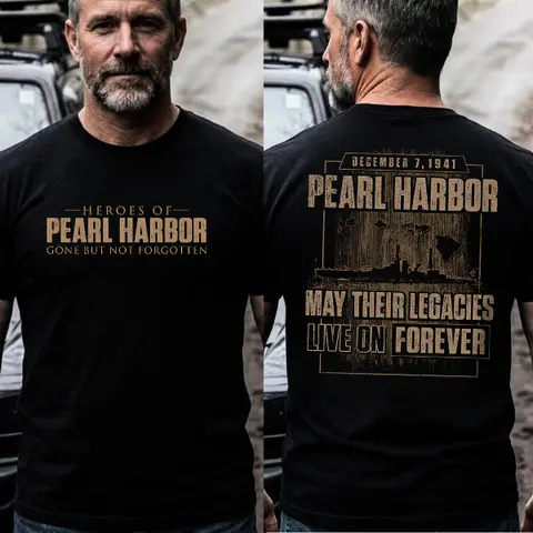 Pearl Harbor Memorial Shirt "Heroes Of Pearl Harbor" December 7 1941 Veteran Tee, Patriotic Military Gift Shirt