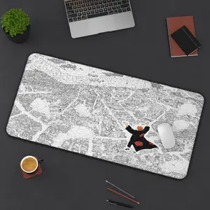 Naru Desk Mat, The Pain's Assault Black & White Mouse Pad, Desk Decor, Gift for Students, Anime Desk Decor, Akatsuki Office Mat