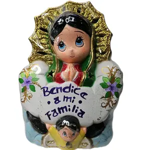 virgencita de guadalupe ceramita 11" alto ×10" ancho virgencita de guadalupe ceramita 11" alto ×10" ancho