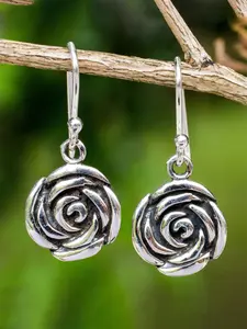 Fashion Elegant Flower Design Dangle Earrings As Valentine's Day Gift, Trendy Metal Flower Shape Earrings Matching Jewelry for Women, Gift for Girl, Daily Use, Party