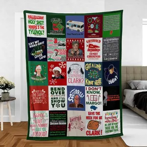 Christmas Vacation PREMIUM Fleece Blanket, Griswold Family Christmas Blanket, Clark Griswold Blanket, National Lampoons Blanket Mink Sherpa,Christmas Gift,Fan gift,Gift for man & women,birthday gift