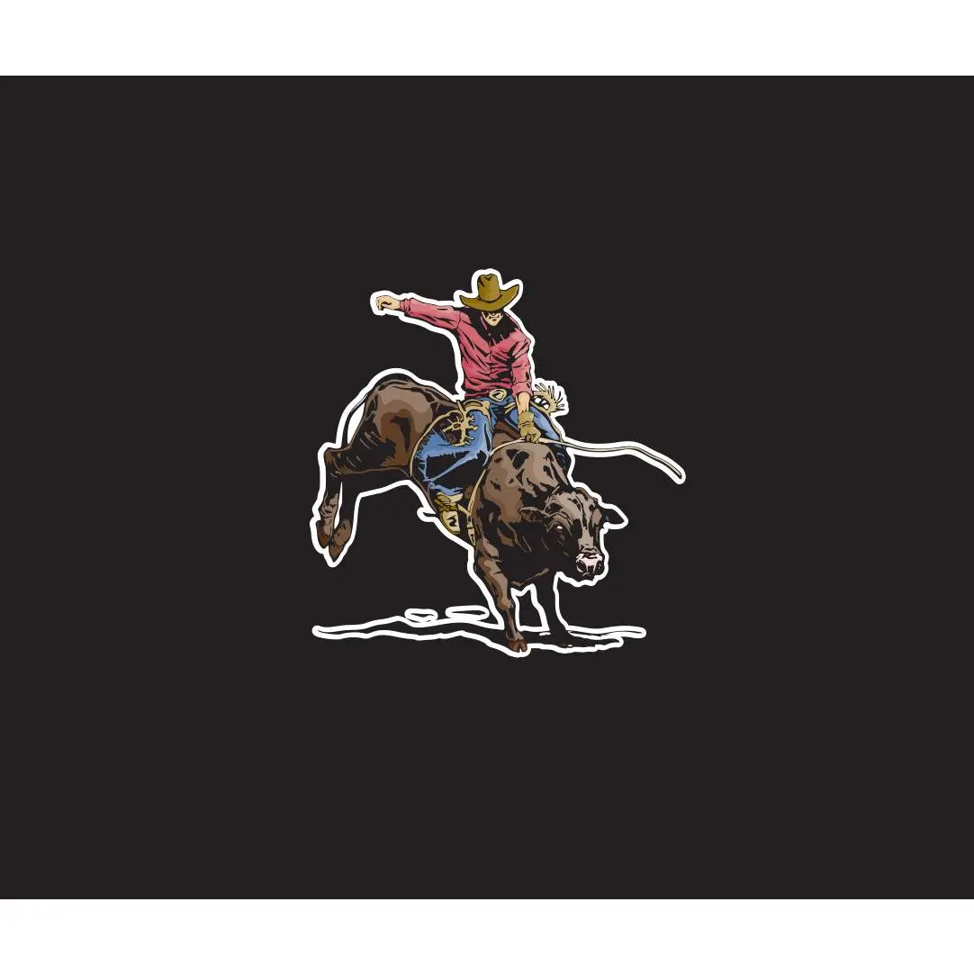 Bull Riding Decal Bull Rider Vinyl Sticker Western Cowboy jinete del toro