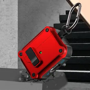 Compatible with AirPods 1/2/3/4 Pro Sunscreen Earbuds Case, Magnetic Lock Design with Keychain