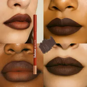 SMOKEY TRUFFLE Deep cool Chocolate Lip Liner – Long-Wear, High-Pigment, Ultra-Creamy Formula for Lip Contouring, Overline Looks, Nude & Dark Lip Combos, Everyday Soft Glam, Smooth Application | Talune Beauty