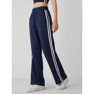 Cider [size 2-26] Elastic Waist Contrasting Trim Sweatpants