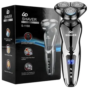 Waterproof Wet/Dry Electric Razor for Men – Cordless Rechargeable Face Shaver, Fast & Smooth Shaving for Home/Travel Use