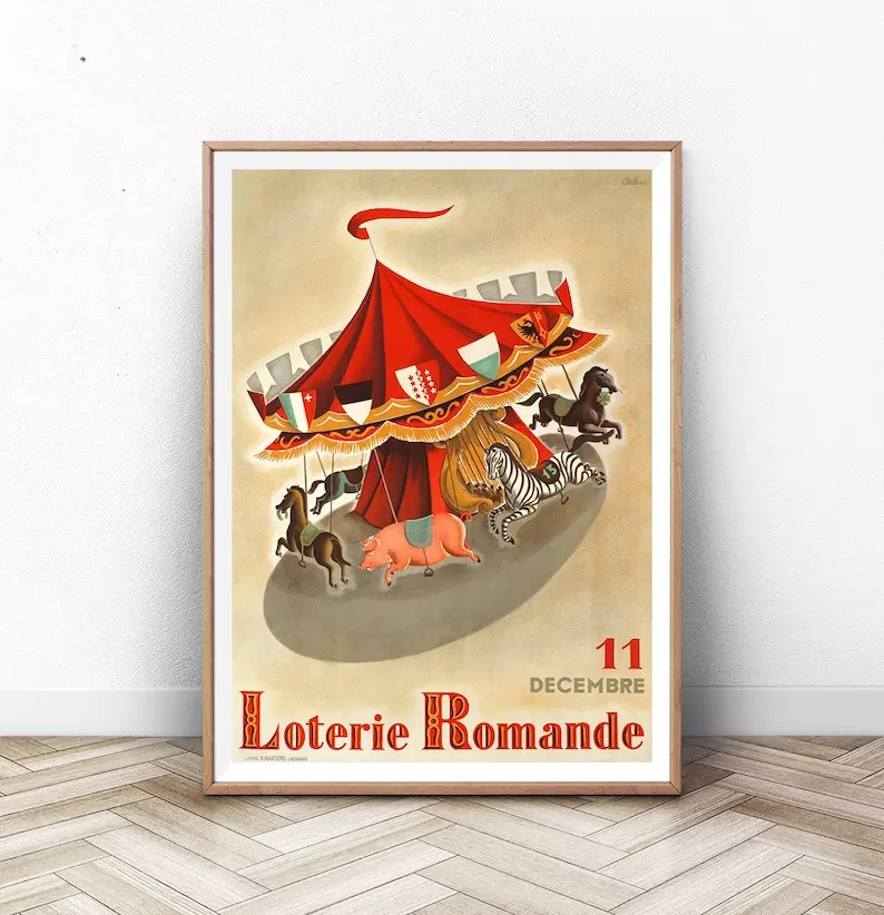 Circus Poster, Circus Decor, Animal Poster, Nursery Art, Vintage Circus Poster, Retro Circus Art, Circus Art Print, Paris Wall Art. Funny Poster. Poster No Frame Gifts Decoration