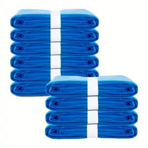 10pcs Blue Cat Litter Refill Bags, 14.76ft Scented Diaper Liners with Odor Sealing and Toughness, Compatible with Angelcare Genie Munchkin Disposal Cartridge