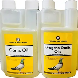 Oregano-Garlic and Garlic Oil Quality Oil for Pigeons 16oz, Racing Pigeons Palomas and Birds ((1) Garlic Oil 16oz)