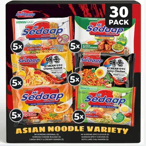 Assorted Asian Instant Noodles Variety Box by Mi Sedaap