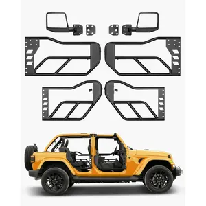 Fathersdaygift VEVOR Jeep Tube Doors, 4-Door, Adventure Style Jeep Tubular Door with DOT Certified Rear View Mirrors, Jeep Doors with Rear Mirrors for 2018-2024 Jeep Wrangler JL 2020-2024 Jeep Gladiator JTdealsforyoudays