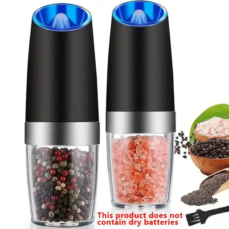 Electric Seasoning Grinding Machine, 2pcs/set Multifunctional Electric Pepper Grinding Bottle for Cooking, Kitchen Seasoning Tool for Household Kitche