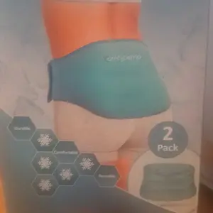 Ice Pack for Back Pain 2 Packs, Reusable Gel Lower Back Wrap, Hot Cold Compression for Lower Lumbar, Waist