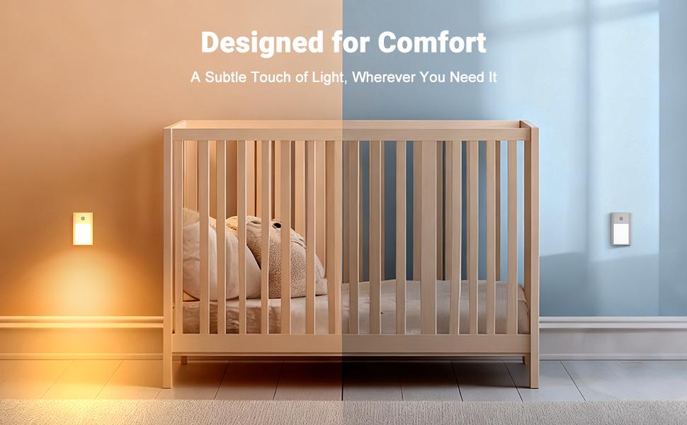 VST Motion Sensor Step Night Light, Rechargeable Battery Powered Stair Lights with Magnetic Suck Installation for Indoor Bedroom Hallway Nursery Kids Room (2.68 inch 3000K 3Pack Silver)