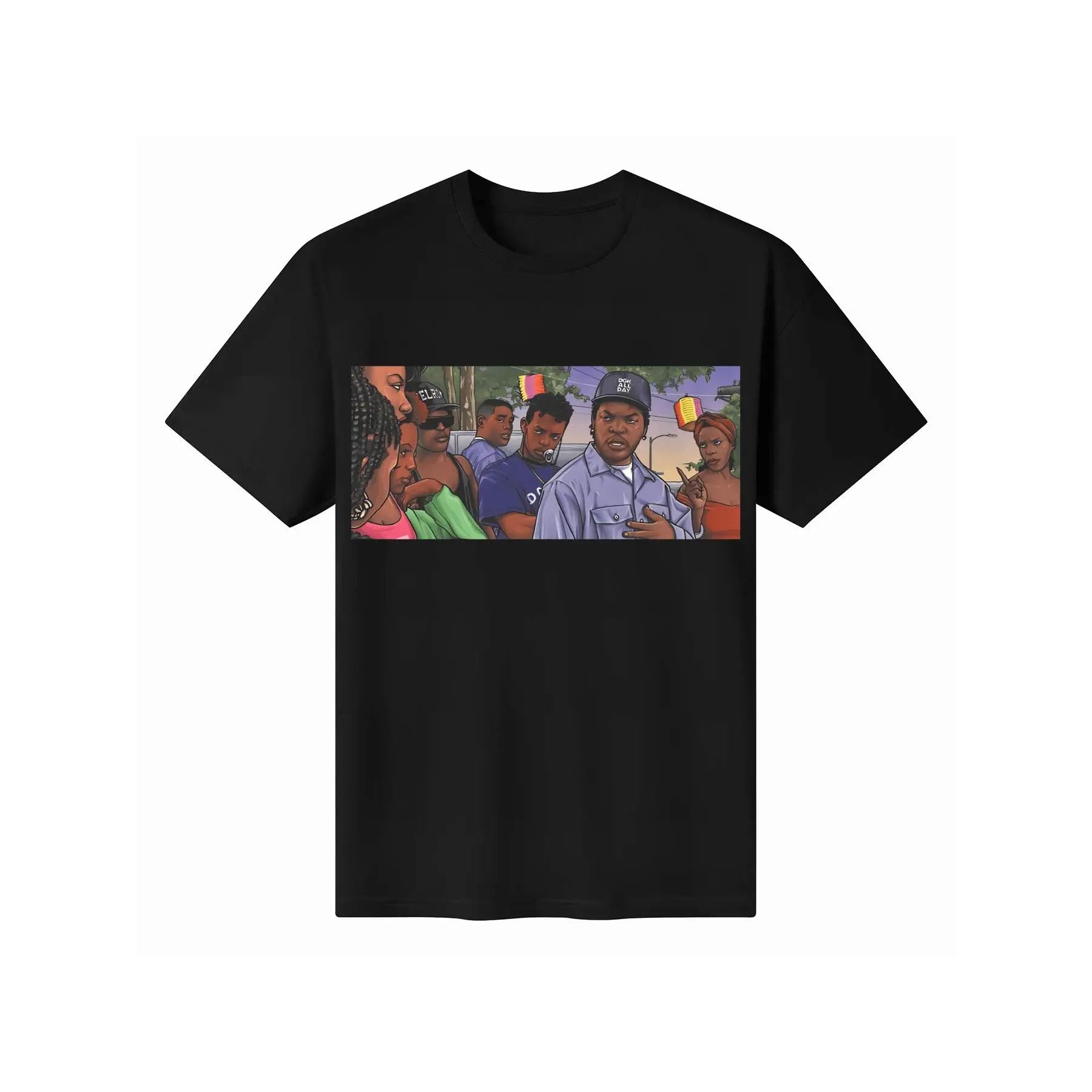 Boyz N The Hood John Singleton BrownAfrican American Crime Drama Graphics Short Sleeve Printed Men's