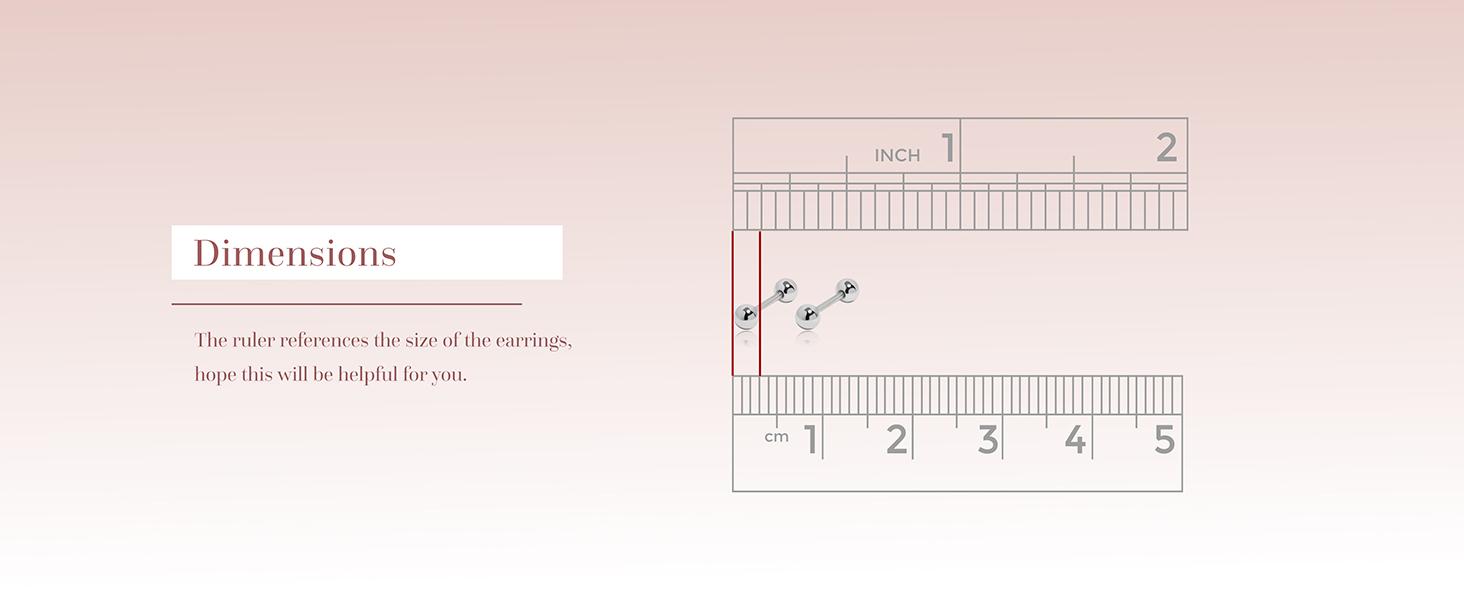 Meissa Simple Ball Screw Back Earrings S925 Silver Studs Dainty Minimalist Unisex Safety Cartilage Ball Earrings for Multi Piercings Tongue Lip Eyebrow Staple Stackable Hypoallergenic Comfort Sleep-On Jewelry Gift for Her Him Adults Christmas