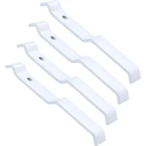White Wire Shelf Corner Support Bracket 5 Inch for ClosetMaid 1001,for Adjustable Ventilated Wire Closet Shelving Accessories 4 count