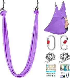 5.5 Yards Aerial Silk Swing Outdoor Hammock Aerial Yoga Swing For Adults,Aerial Yoga Hammocks for outside