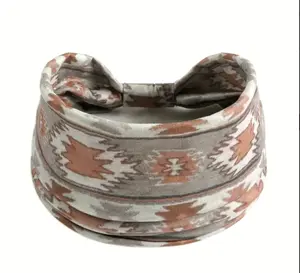 Western/Boho Style Headbands Hair Band Elastic Wide Knotted Bandana Hair Accessories