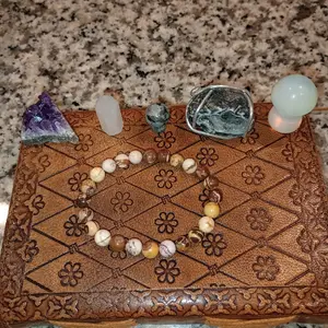 ZEBRA JASPER CRYSTAL BRACELET