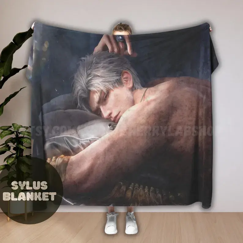 Sylus Love and Deepspace Blanket, otome blanket, sylus, xavier, zayne, rafayel,anime blanket,gaming blanket, caleb lads, sylus blanket, lads Throw Blanket Birthday Anniversary Holiday Christmas Halloween
