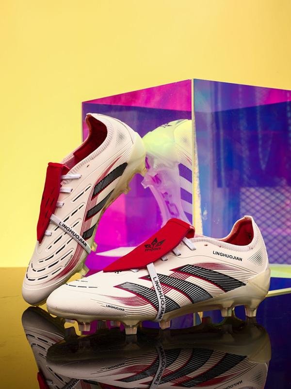 Men Women Lace-Up Soccer Shoes, Football Cleats, Long Stud Adult Sports Boots, Lawn Training Sneakers, Comfortable Durable Design