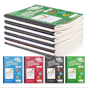 12 Pack Primary Composition Notebook Half Page Ruled - Primary Journal Grades K-2 for Kids - Home School Supplies for Students, 9.75"x 7.5", 200 Pages