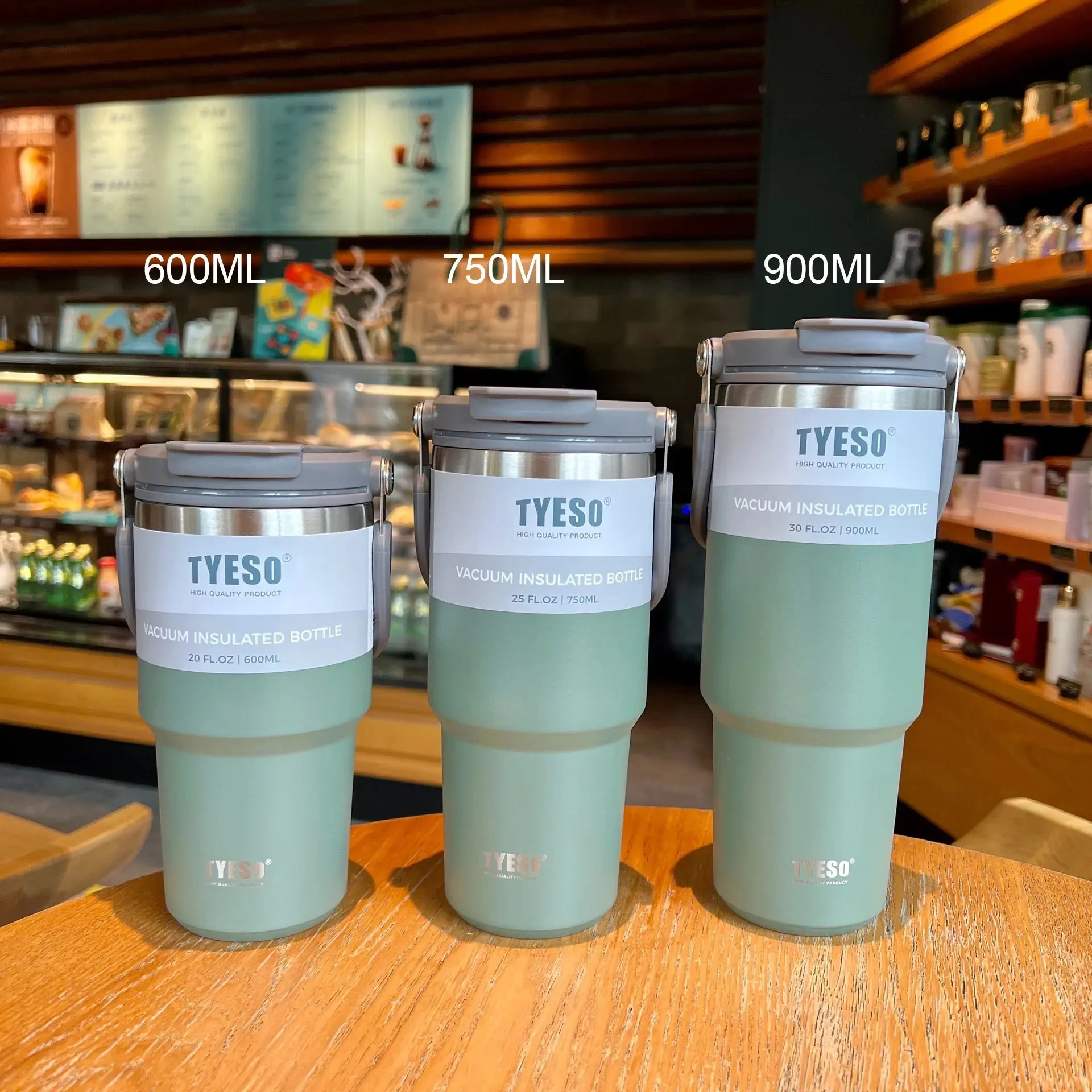 Tyeso Coffee Cup Stainless Steel Thermos Bottle Double-layer Insulation  Cold And Hot Travel Mug Vacuum Flask Car Water Bottle Drinkware Insulated  Lid Metal Plastic Tea Portable Silicone - TikTok Shop