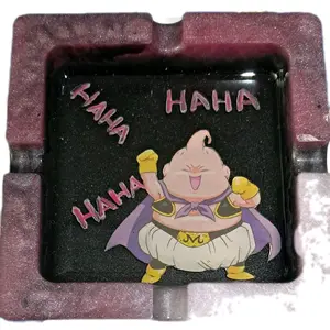Cute Ashtray for Everyone - Durable Design Inspired by Dragon Ball Z Characters, Suitable for Men and Women, Perfect for Office Use - Lighter