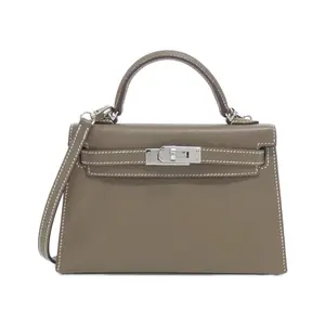 Pre-owned HERMÈS Calfskin Shoulder Bags Hermes Mini Kelly2 Epsom
