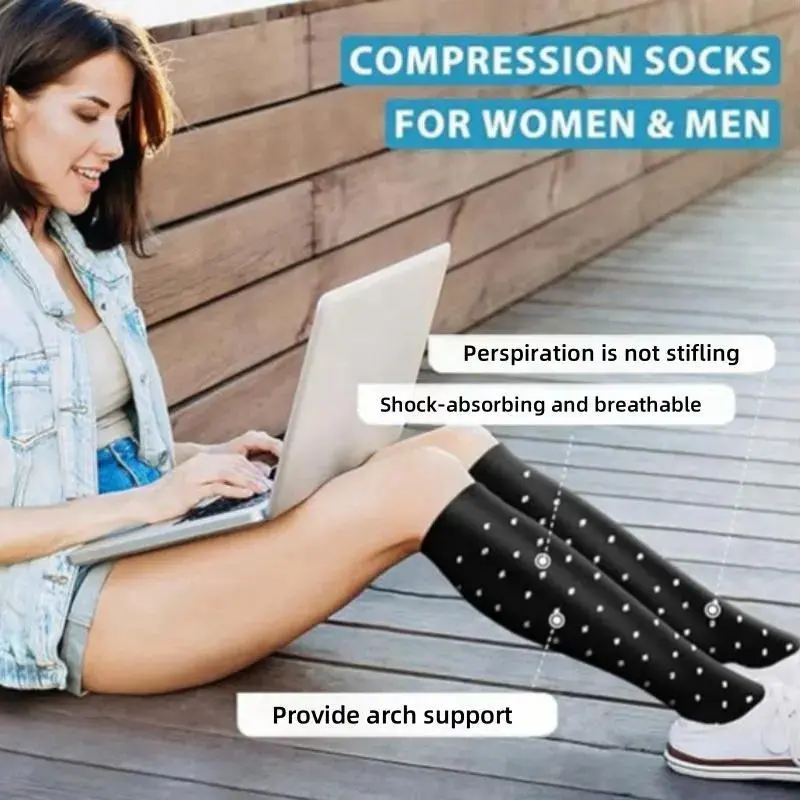 6 Pairs Fruit Animal Print Compression Socks Unisex Soft Breathable Athletic Support Socks Comfort Fit For Running Hiking Sports Recovery Outdoor Travel Daily Casual Wear Cute Pattern Active Leg Support Socks Gift For Men Women
