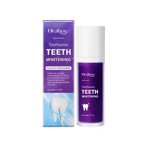 Oralhoe Purple Toothpaste Mild Cleaning Odor Dirt Brightening Teeth Daily Hygiene Care Toothpaste