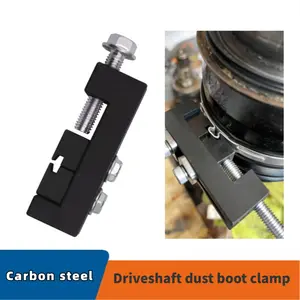 Driveshaft dust boot clamp tool, steering rack dust boot clamp fastening tool