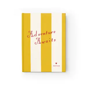 Personalized Notebook Minimalist Design for girls, Custom Hardcover Journal, Stylish Personalized Gift, Perfect Notebook for Christmas